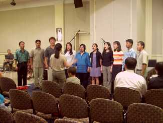 The Filipino choir