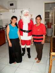 Santa with our cooks
