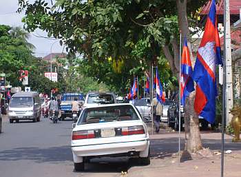 Flags on the street