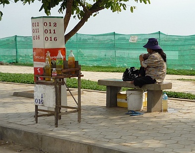 Selling gas on the curb