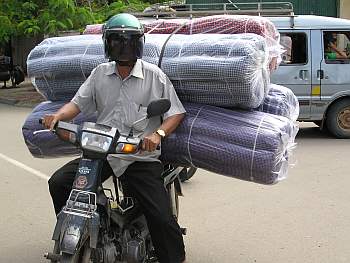 Delivering some cushions
