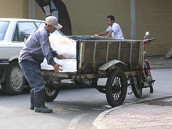 Delivering ice