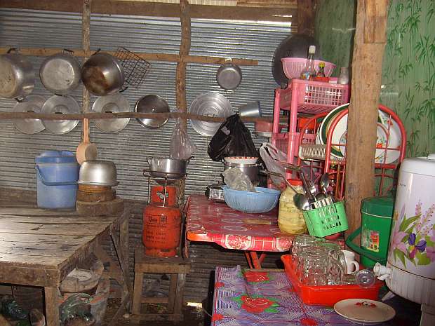 Staff kitchen at a Maryknoll project