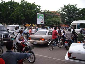 Traffic at an intersection