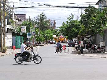 Wedding tent blocking Street 310