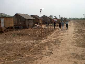 One of the roads in the resettlement area