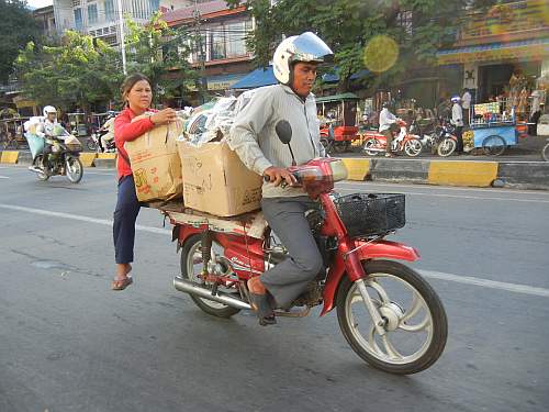 A Loaded motorcycle