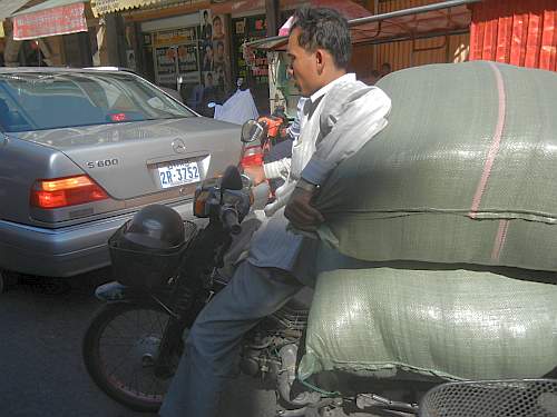 Loaded motorcycle