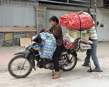 Overloading a motorcycle